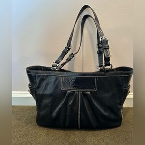 Coach Blue Patent Leather Bag